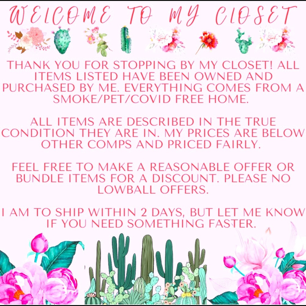 Welcome to my closet!